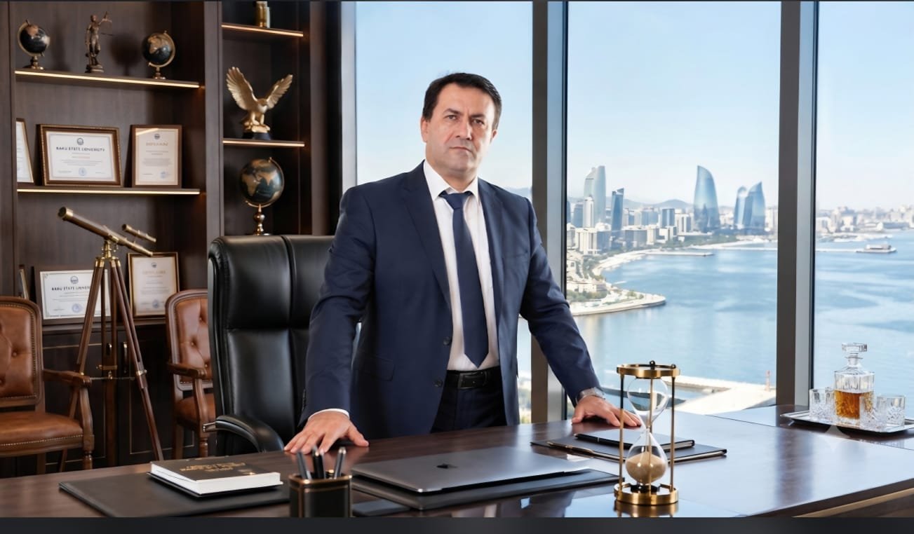 Aqil Rəhimov — qəza əleyhinə sürücülük kurslarının baş məşqçisi, iş kabinetində